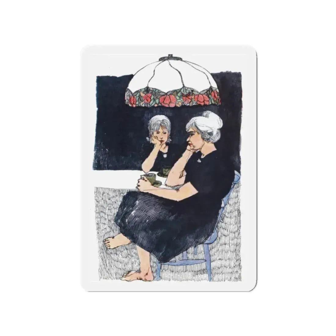 No Beginning, No End, Redbook, March 1964 (Magazine Illustration) Refrigerator Magnet - The Sticker Space