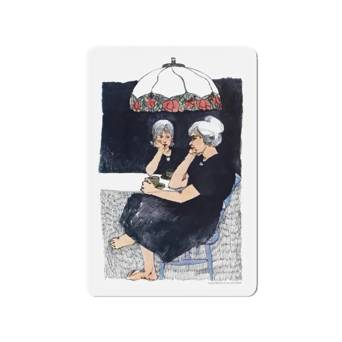 No Beginning, No End, Redbook, March 1964 (Magazine Illustration) Refrigerator Magnet - The Sticker Space