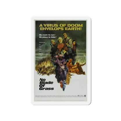 NO BLADE OF GRASS 1970 Movie Poster - Refrigerator Magnet - The Sticker Space