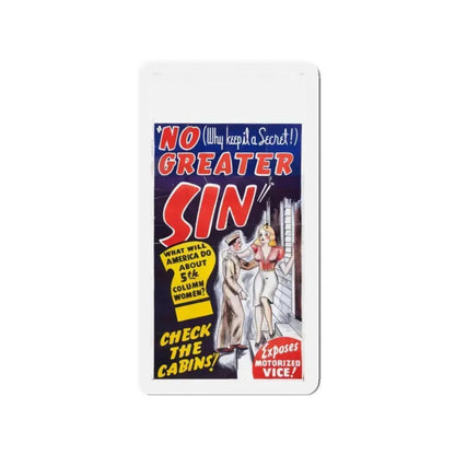 NO GREATER SIN (2) 1941 Movie Poster - Refrigerator Magnet 2 Inch Die-Cut - The Sticker Space