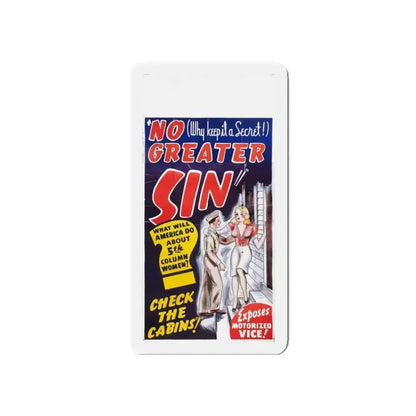 NO GREATER SIN (2) 1941 Movie Poster - Refrigerator Magnet 3 Inch Die-Cut - The Sticker Space