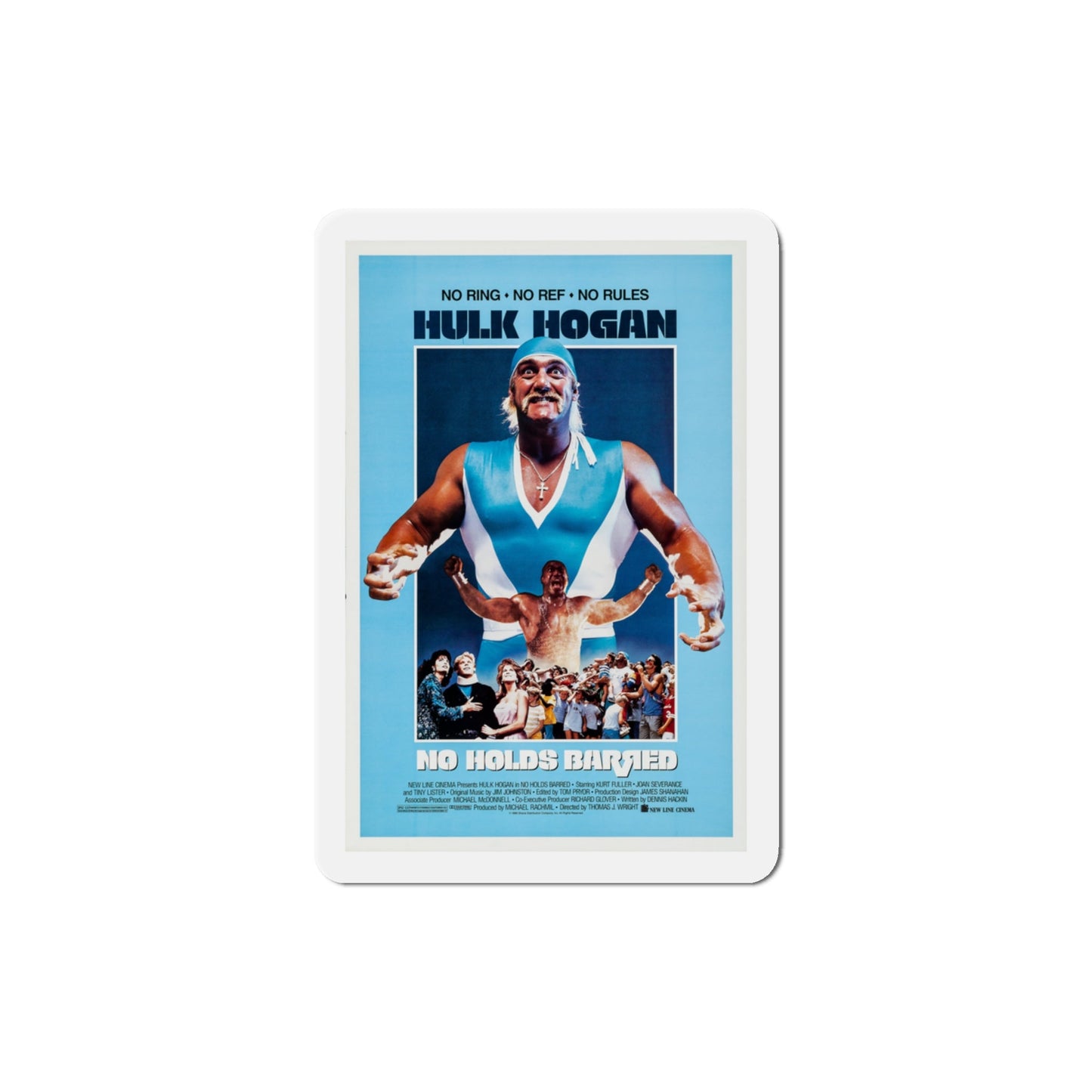 No Holds Barred 1989 Movie Poster Die-Cut Magnet-The Sticker Space