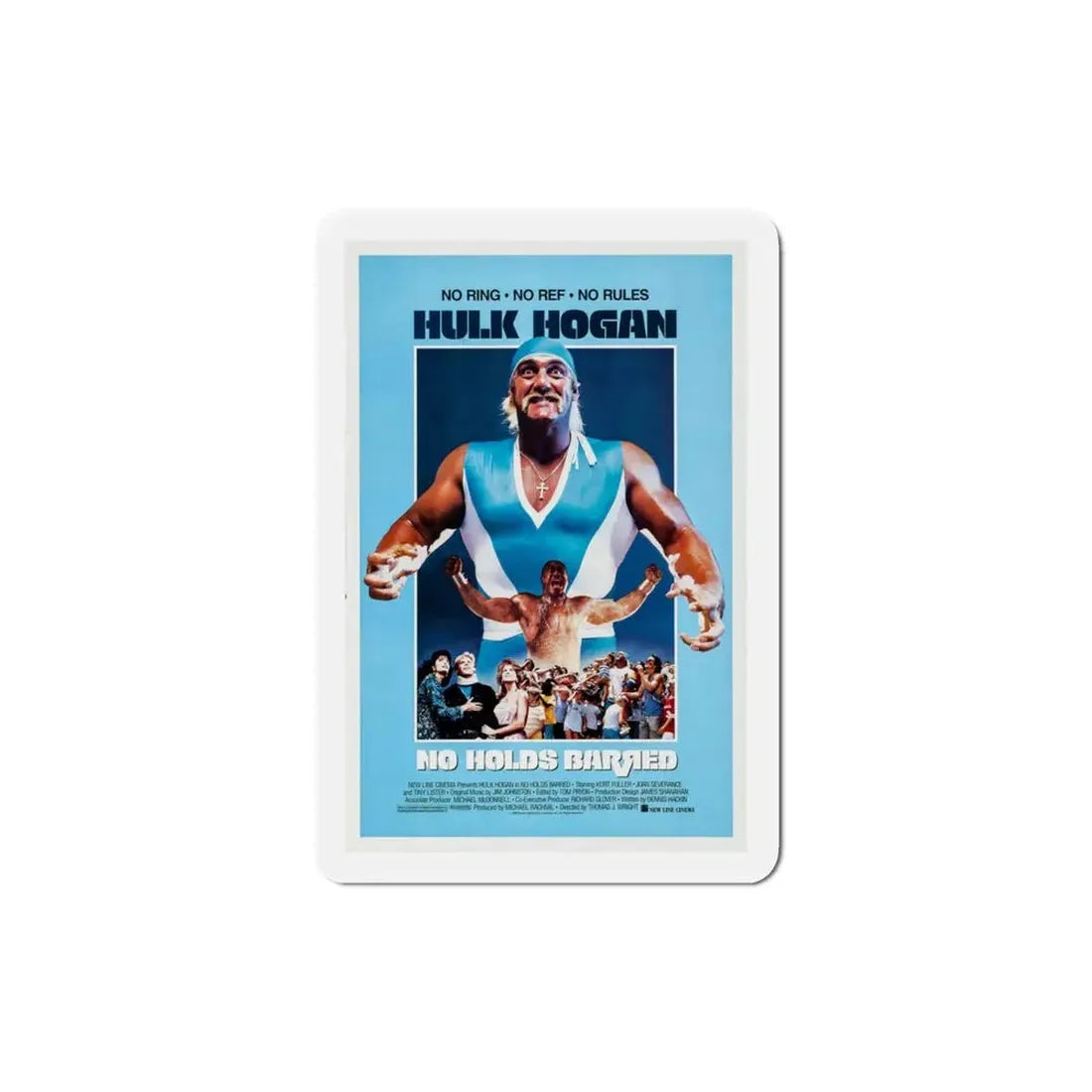 No Holds Barred 1989 Movie Poster Refrigerator Magnet 2 Inch - The Sticker Space