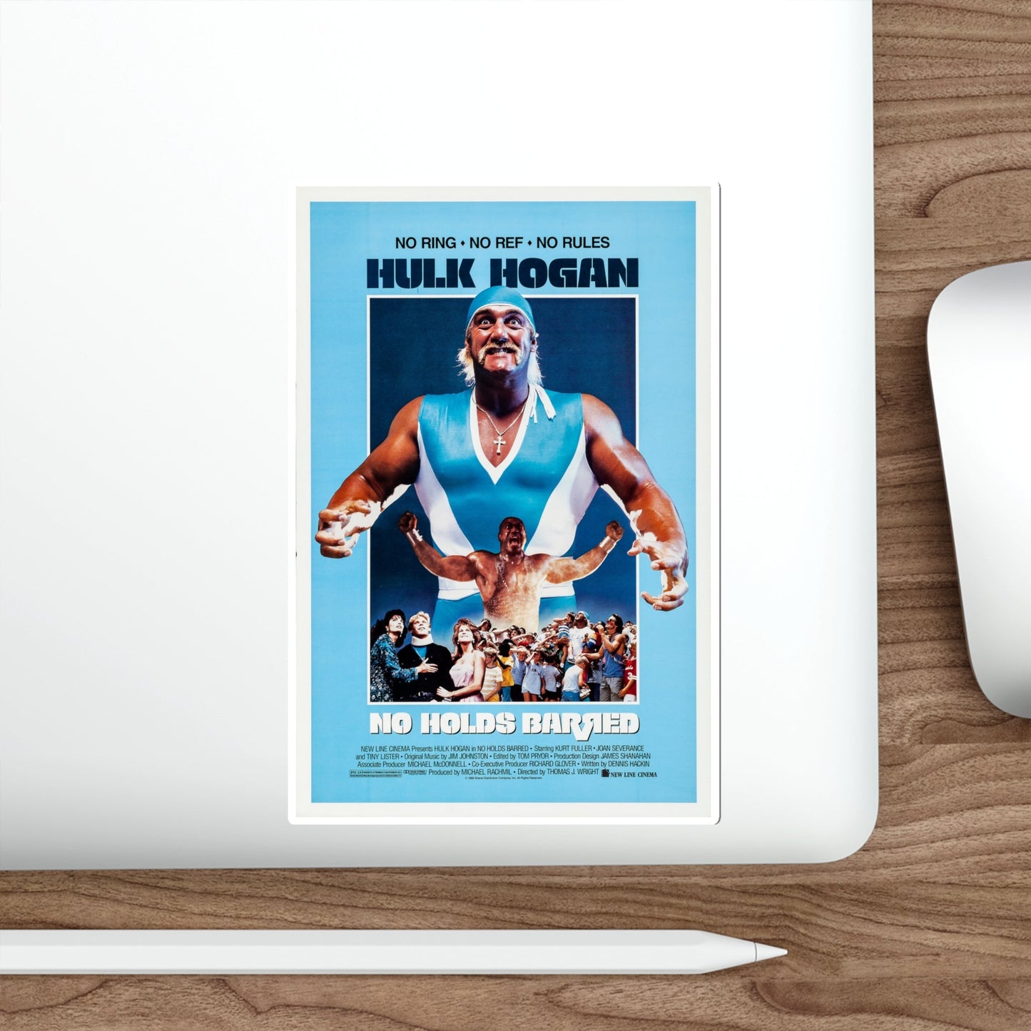 No Holds Barred 1989 Movie Poster STICKER Vinyl Die-Cut Decal-The Sticker Space