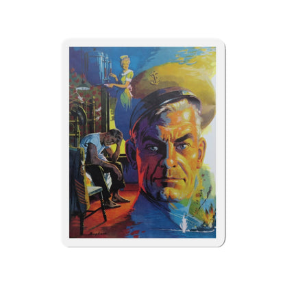 No Home Of His Own, The Saturday Evening Post, 1952 (Magazine Illustration) Refrigerator Magnet-3" x 3"-The Sticker Space