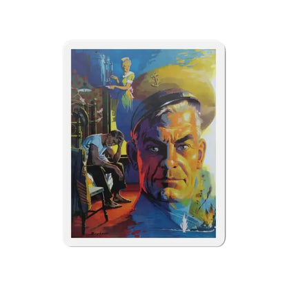 No Home Of His Own, The Saturday Evening Post, 1952 (Magazine Illustration) Refrigerator Magnet 4 Inch - The Sticker Space