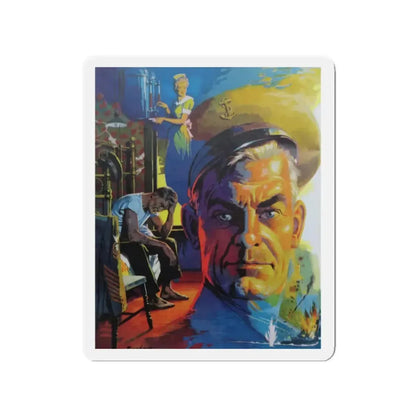 No Home Of His Own, The Saturday Evening Post, 1952 (Magazine Illustration) Refrigerator Magnet - The Sticker Space