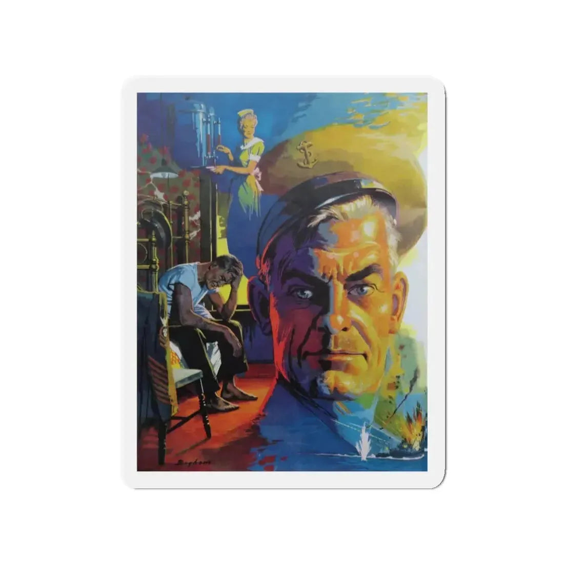 No Home Of His Own, The Saturday Evening Post, 1952 (Magazine Illustration) Refrigerator Magnet - The Sticker Space