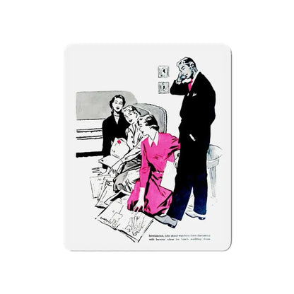 No Love In Her Heart, Woman's Own magazine, May 1952 (Magazine Illustration) Refrigerator Magnet - The Sticker Space