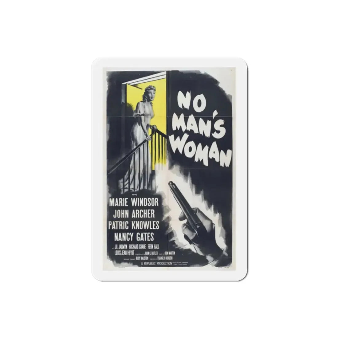 No Mans Woman 1955 Movie Poster Refrigerator Magnet - The Sticker Space