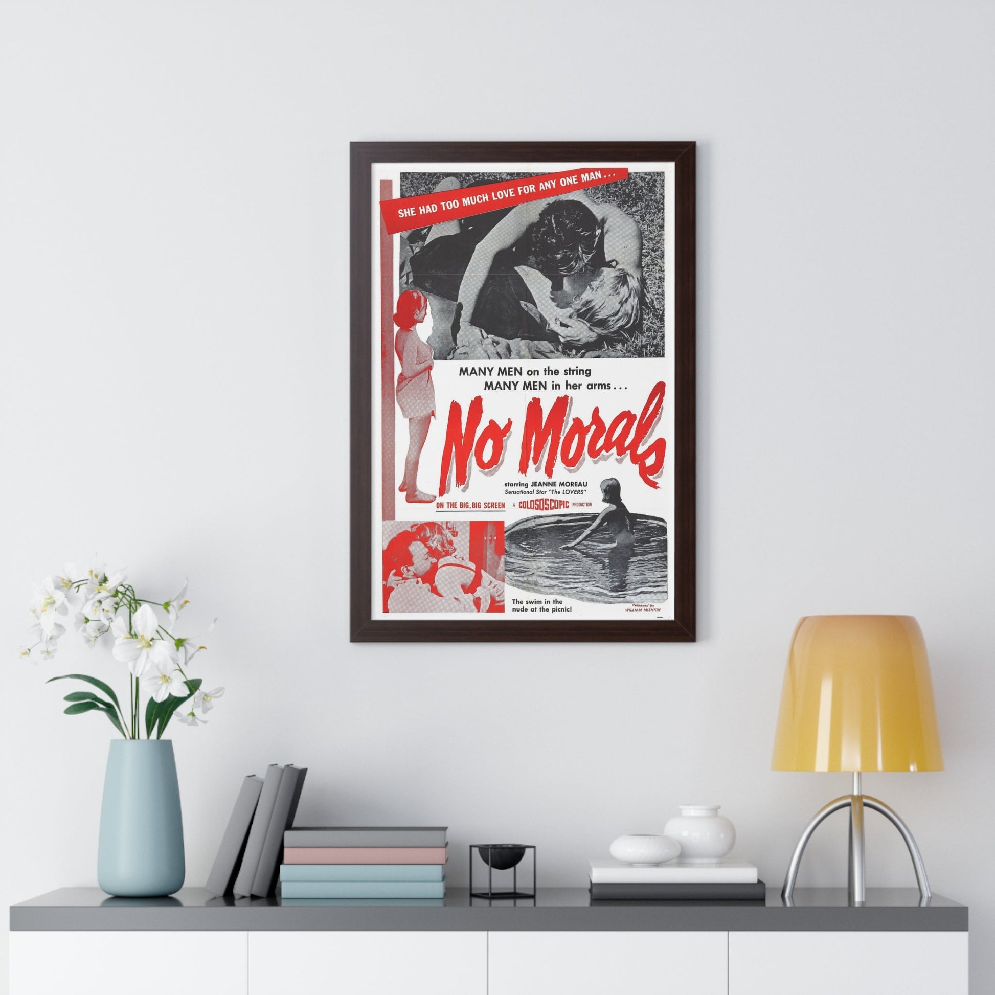 NO MORALS 1955 - Framed Movie Poster-The Sticker Space