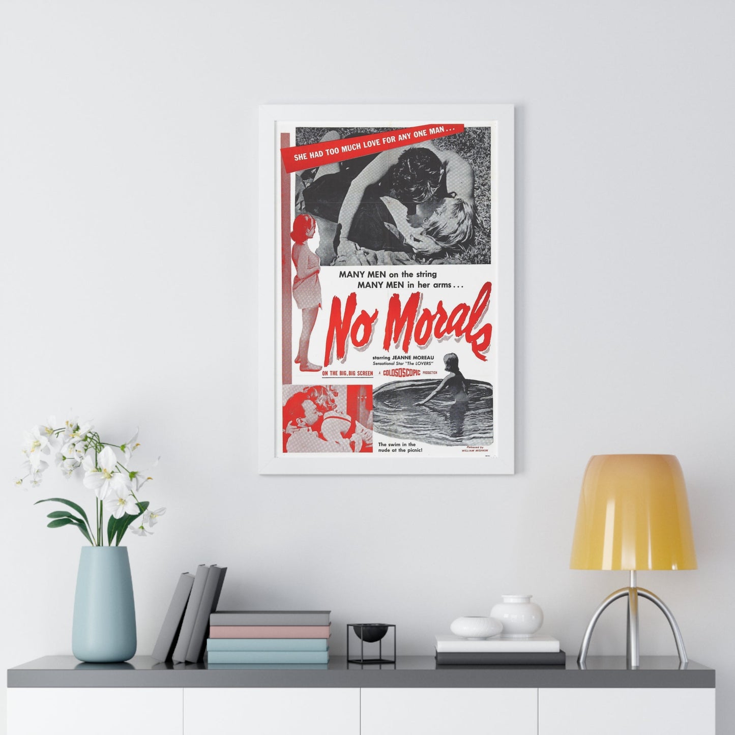 NO MORALS 1955 - Framed Movie Poster-The Sticker Space