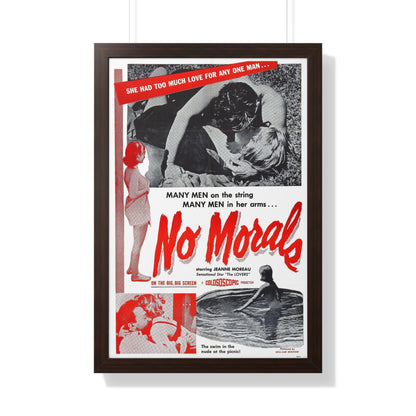 NO MORALS 1955 - Framed Movie Poster-20" x 30"-The Sticker Space