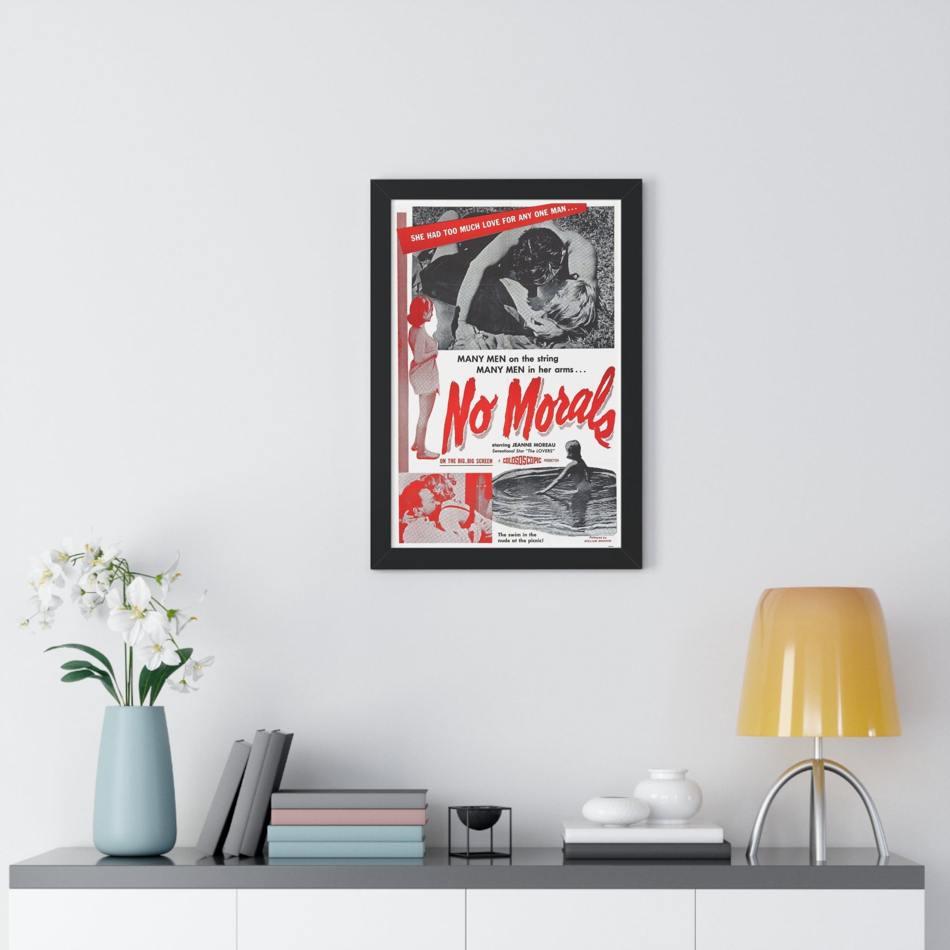 NO MORALS 1955 - Framed Movie Poster-The Sticker Space