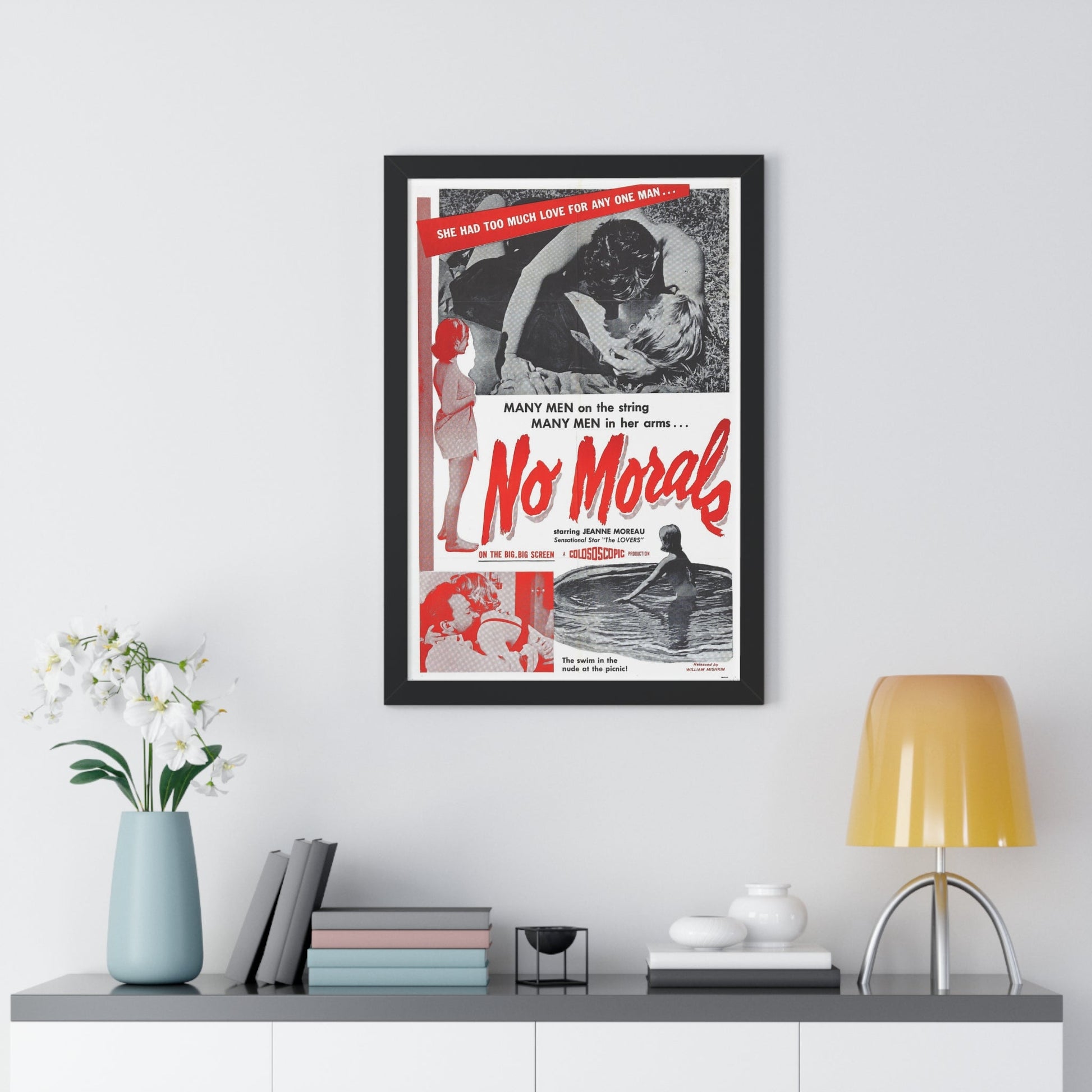 NO MORALS 1955 - Framed Movie Poster-The Sticker Space