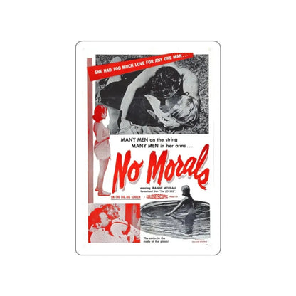 NO MORALS 1955 Movie Poster STICKER Vinyl Die-Cut Decal 2 Inch - The Sticker Space
