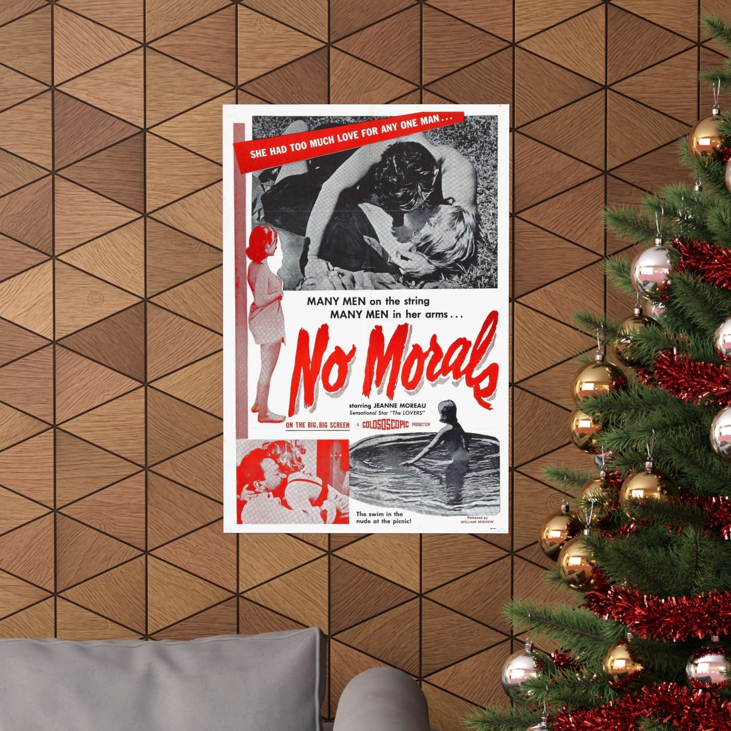 NO MORALS 1955 - Paper Movie Poster-The Sticker Space