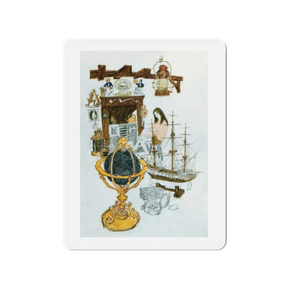 No More A-Roving by Lynn Bretton, Woman magazine, 1969 (Magazine Illustration) Refrigerator Magnet - The Sticker Space