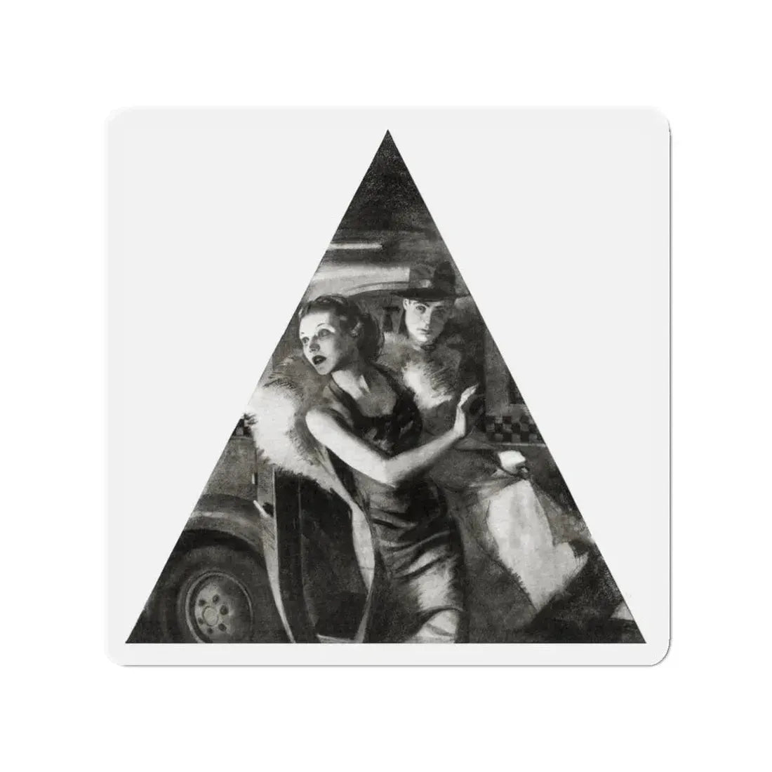 No More Music, Liberty magazine, June 19, 1937 (Magazine Illustration) Refrigerator Magnet 3 Inch - The Sticker Space