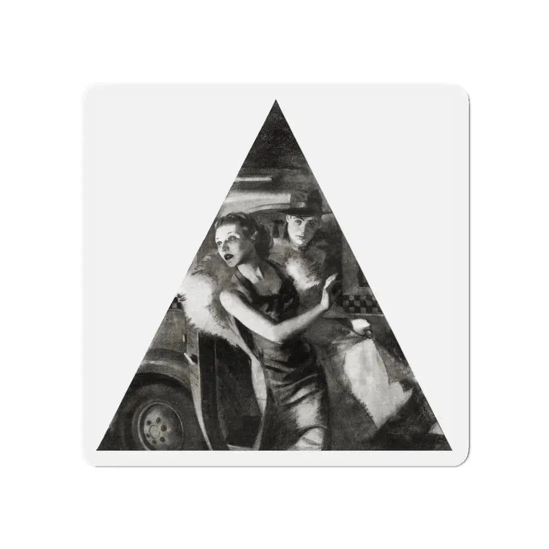 No More Music, Liberty magazine, June 19, 1937 (Magazine Illustration) Refrigerator Magnet 5 Inch - The Sticker Space