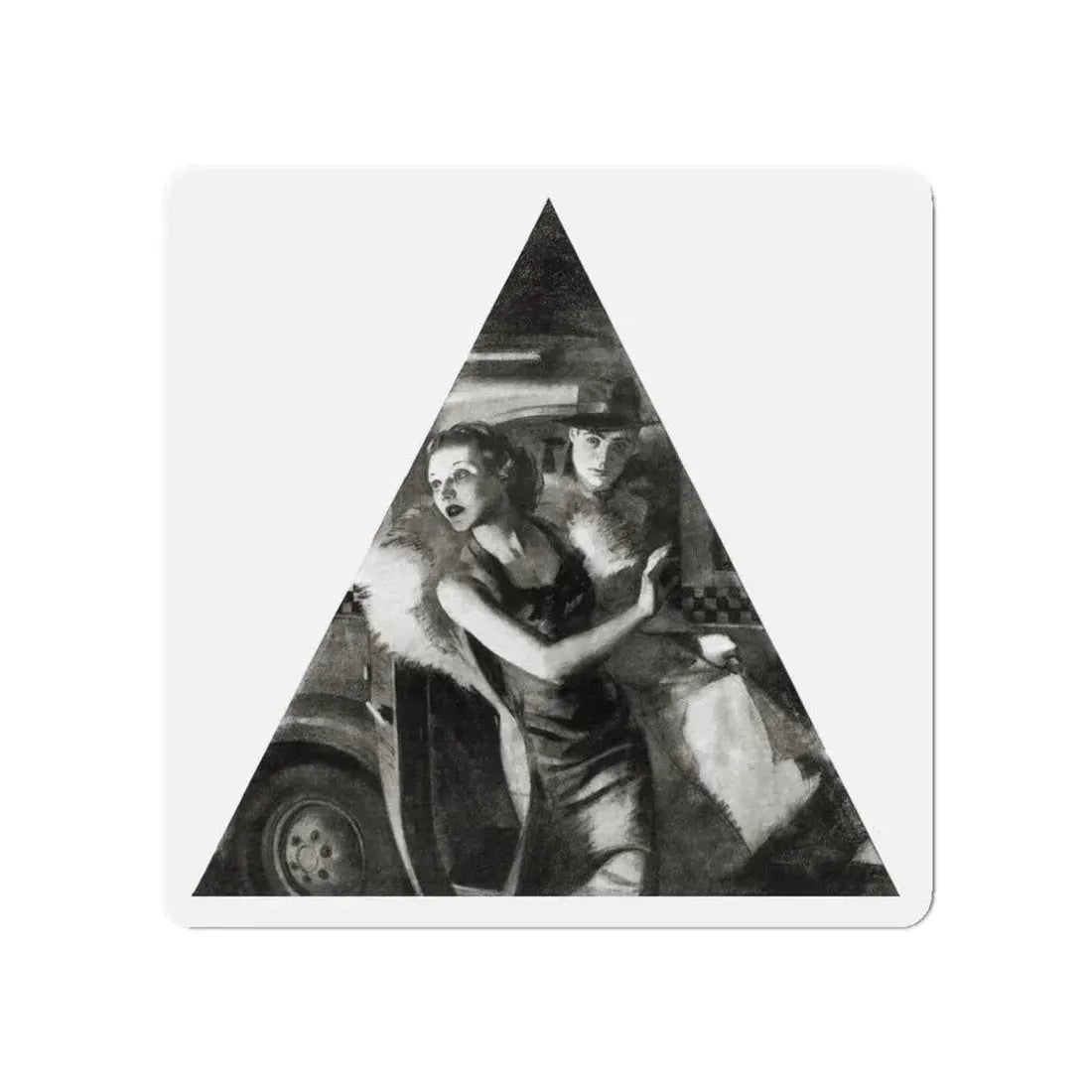 No More Music, Liberty magazine, June 19, 1937 (Magazine Illustration) Refrigerator Magnet - The Sticker Space