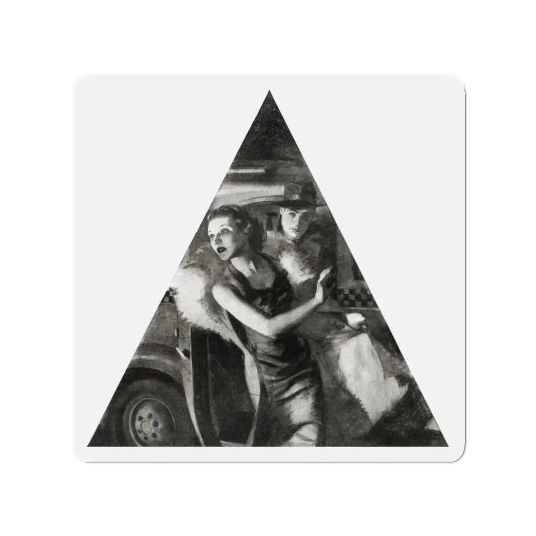 No More Music, Liberty magazine, June 19, 1937 (Magazine Illustration) Refrigerator Magnet - The Sticker Space