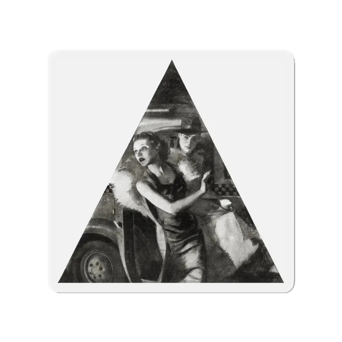 No More Music, Liberty magazine, June 19, 1937 (Magazine Illustration) Refrigerator Magnet - The Sticker Space