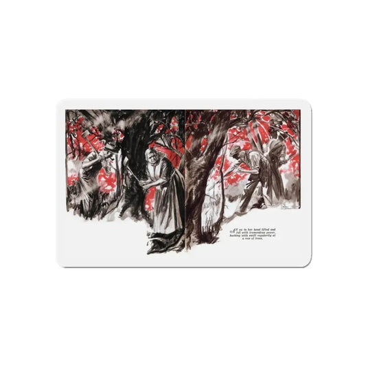 No More Orchids (11), Liberty magazine, August 13, 1932 (Magazine Illustration) Refrigerator Magnet 6 Inch - The Sticker Space