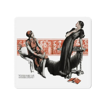 No More Orchids (2), Liberty magazine, July 2, 1932 (Magazine Illustration) Refrigerator Magnet - The Sticker Space