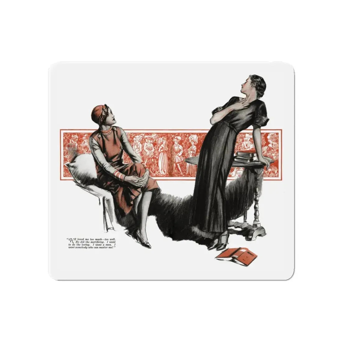 No More Orchids (2), Liberty magazine, July 2, 1932 (Magazine Illustration) Refrigerator Magnet - The Sticker Space