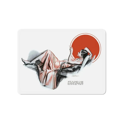 No More Orchids (3), Liberty magazine, July 2, 1932 (Magazine Illustration) Refrigerator Magnet 4 Inch - The Sticker Space