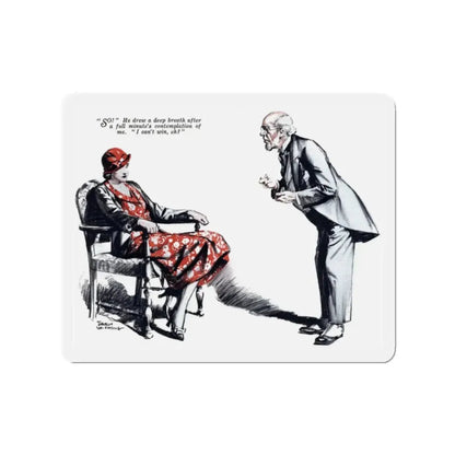 No More Orchids (6), Liberty magazine, July 9, 1932 (Magazine Illustration) Refrigerator Magnet 2 Inch - The Sticker Space