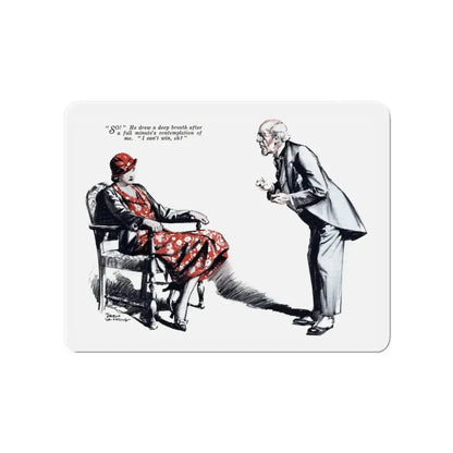 No More Orchids (6), Liberty magazine, July 9, 1932 (Magazine Illustration) Refrigerator Magnet - The Sticker Space