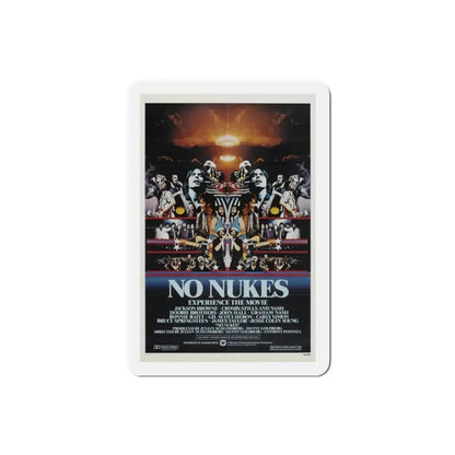 No Nukes 1980 Movie Poster Refrigerator Magnet 2 Inch - The Sticker Space