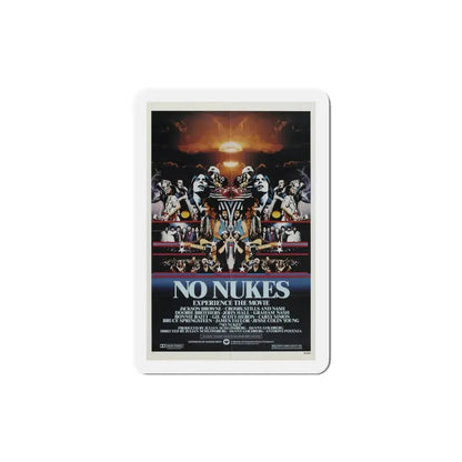 No Nukes 1980 Movie Poster Refrigerator Magnet 3 Inch - The Sticker Space