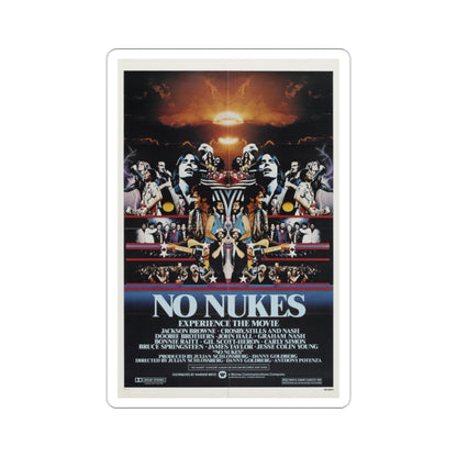 No Nukes 1980 Movie Poster STICKER Vinyl Die-Cut Decal-2 Inch-The Sticker Space