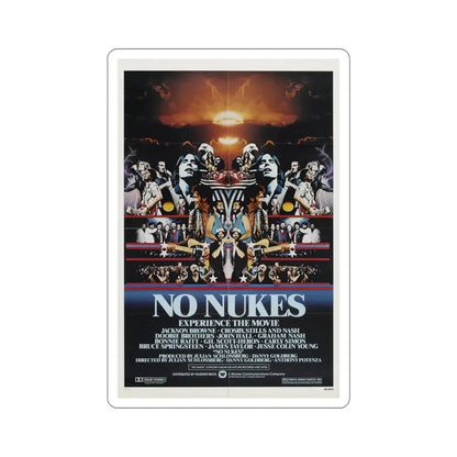 No Nukes 1980 Movie Poster STICKER Vinyl Die-Cut Decal - The Sticker Space