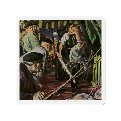 No One Will Ever Know, 1948 (Magazine Illustration) Refrigerator Magnet 2 Inch - The Sticker Space