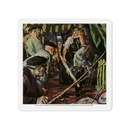 No One Will Ever Know, 1948 (Magazine Illustration) Refrigerator Magnet-3" x 3"-The Sticker Space