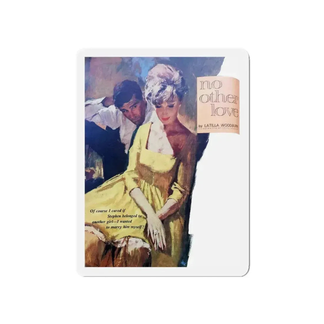 No Other Love, Woman's Own, June 1963 (Magazine Illustration) Refrigerator Magnet 5 Inch - The Sticker Space