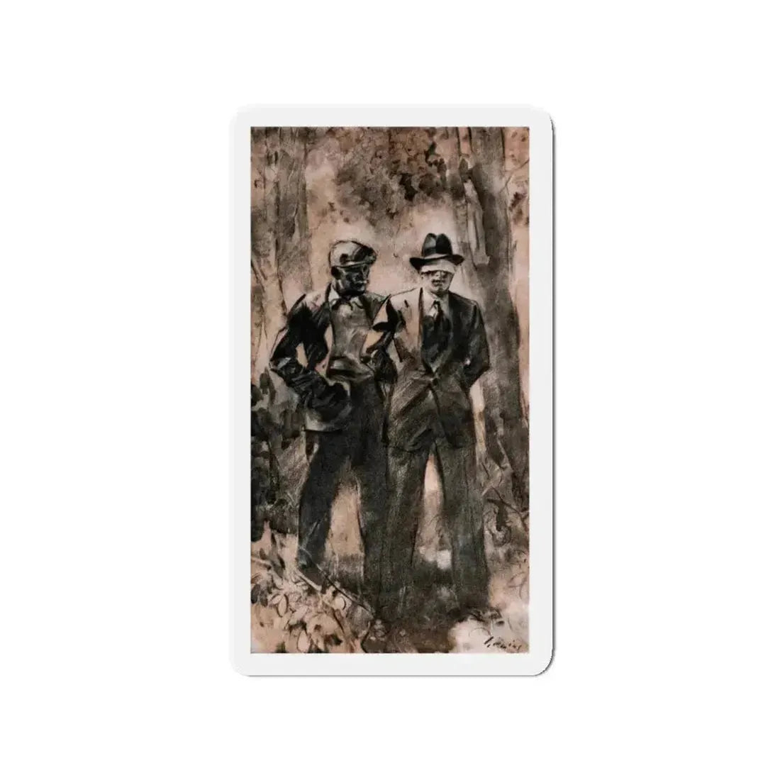 No Other November (2), Ladies' Home Journal, September 1934 (Magazine Illustration) Refrigerator Magnet 3 Inch - The Sticker Space