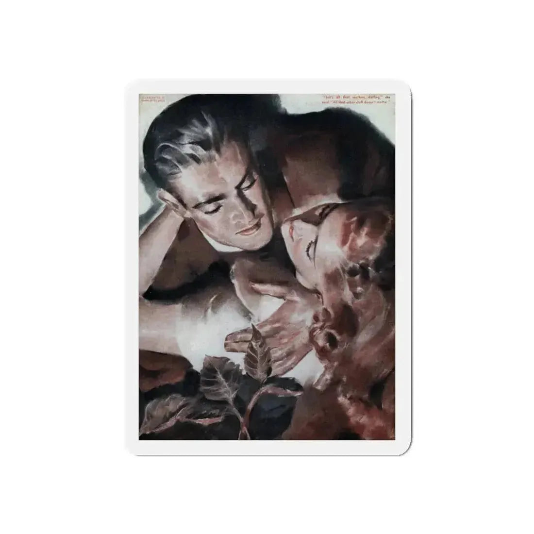 No Other Woman On Earth, Liberty magazine, April 4, 1942 (Magazine Illustration) Refrigerator Magnet 5 Inch - The Sticker Space