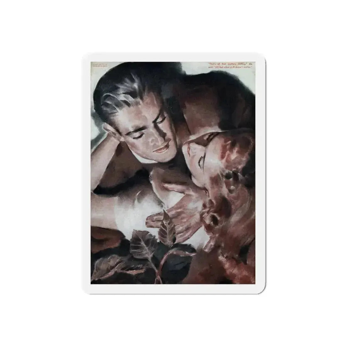 No Other Woman On Earth, Liberty magazine, April 4, 1942 (Magazine Illustration) Refrigerator Magnet 6 Inch - The Sticker Space