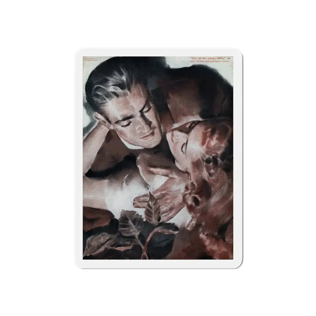 No Other Woman On Earth, Liberty magazine, April 4, 1942 (Magazine Illustration) Refrigerator Magnet - The Sticker Space