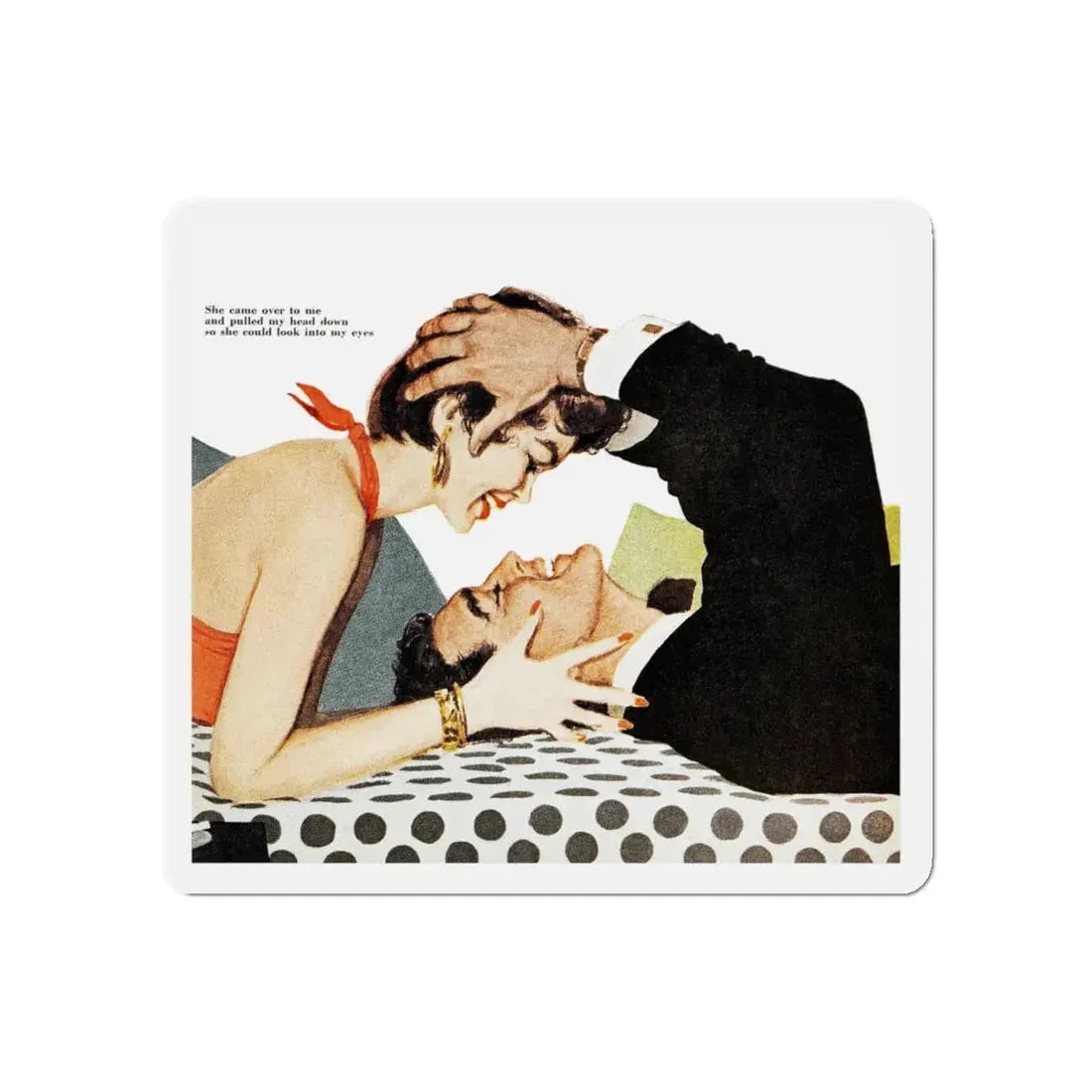 No place for a girl, Good Housekeeping, January 1954 (Magazine Illustration) Refrigerator Magnet - The Sticker Space