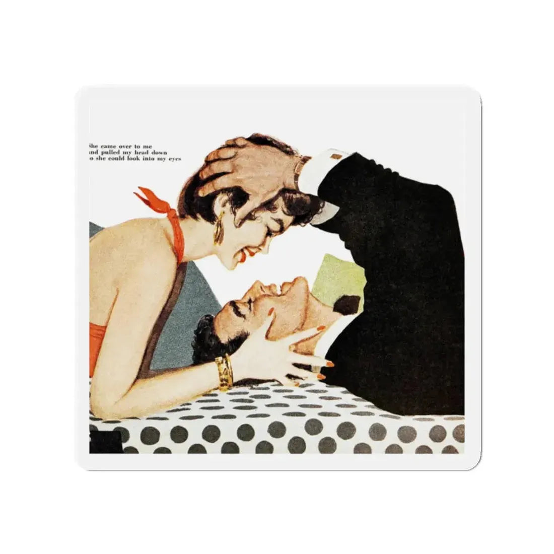 No place for a girl, Good Housekeeping, January 1954 (Magazine Illustration) Refrigerator Magnet - The Sticker Space