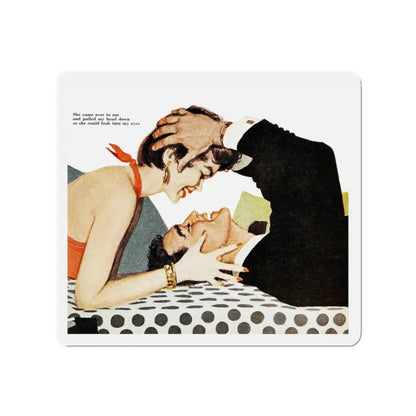 No place for a girl, Good Housekeeping, January 1954 (Magazine Illustration) Refrigerator Magnet - The Sticker Space