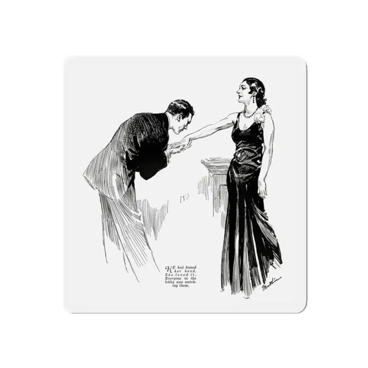 No Place for Goats in Eden (2), Liberty magazine, July 30, 1932 (Magazine Illustration) Refrigerator Magnet 6 Inch - The Sticker Space