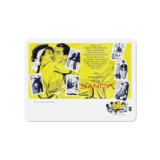No Present for Nancy, Good Housekeeping, October 1953 (Magazine Illustration) Refrigerator Magnet 6 Inch - The Sticker Space
