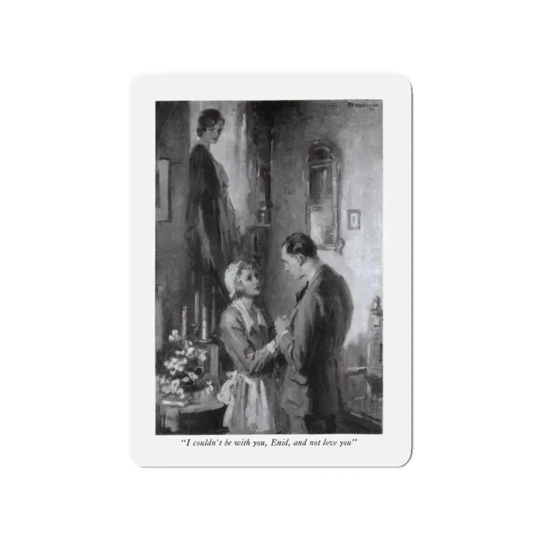 No Questions Asked (1), McCall's magazine, December 1931 (Magazine Illustration) Refrigerator Magnet 3 Inch - The Sticker Space